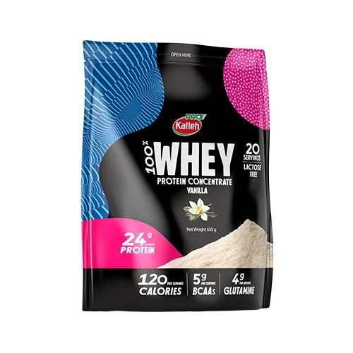 وی پروتئین پودر 650گ کیسه ای کاله وانیل