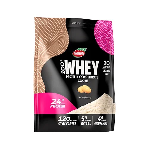 وی پروتئین پودر 650گ کیسه ای کاله بیسکوئیت