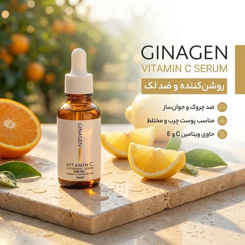 ژیناژن سرم ویتامین سی چرب